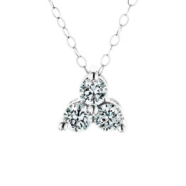 3-Stone Necklace Gold