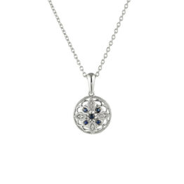 Silver Blue Necklaces